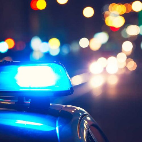 police-car-on-the-street stopped by greenville police