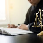 lawyer or judge reading documents