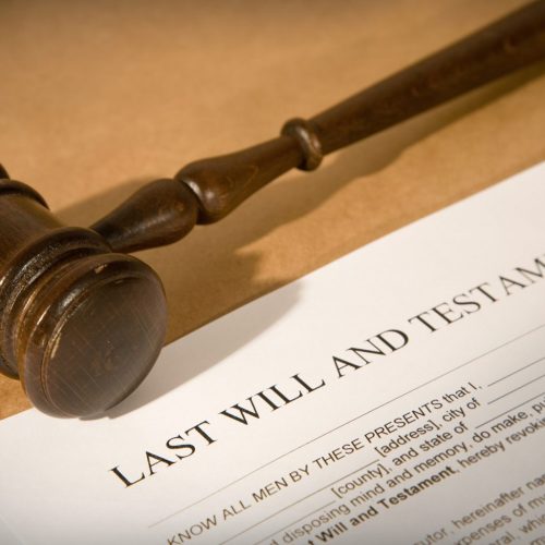 last will and testament form with gavel last will and testament form with gavel, shallow dof