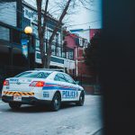 Police car on the street