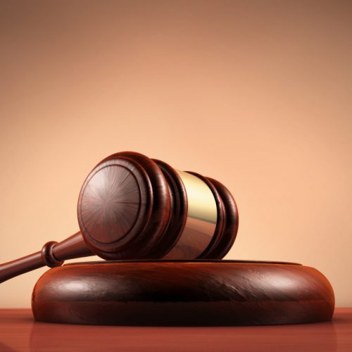 Law Judge And Justice Symbol gavel representing a probation violation