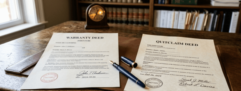 What Is the Difference Between a Quitclaim Deed and Warranty Deed?